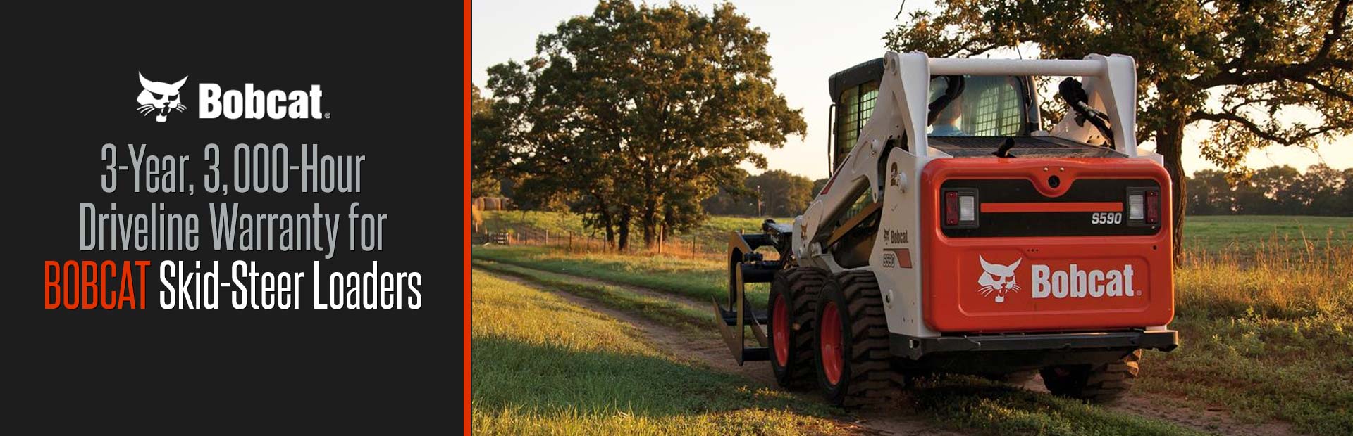 Bobcat: 3Yr 3kHr Driveline Warranty for Skid Steer Loaders